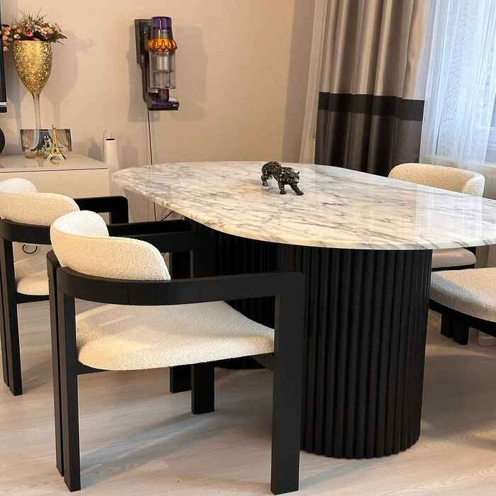 چیدمان میز ناهار خوری لوکس