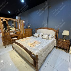 سرویس خواب دو نفره چوبی