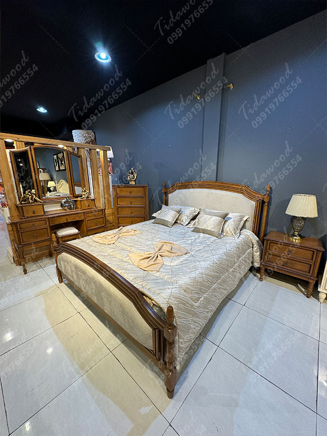 سرویس خواب دو نفره چوبی