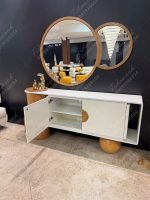 آینه کنسول مینیمال چوبی
