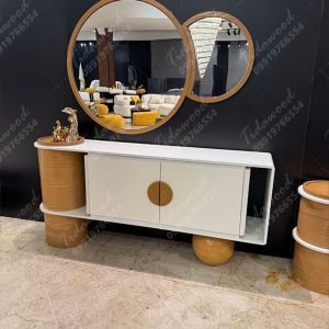 آینه کنسول و میز تلوزیون مینیمال مدل دنیا