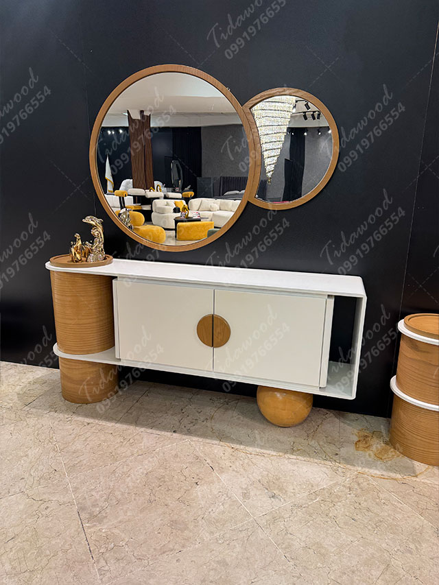 آینه کنسول و میز تلوزیون مینیمال مدل دنیا