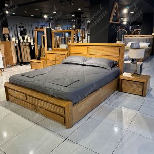 سرویس خواب دو نفره چوبی جدید