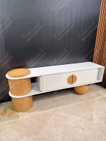 میز تلویزیون مینیمال چوبی