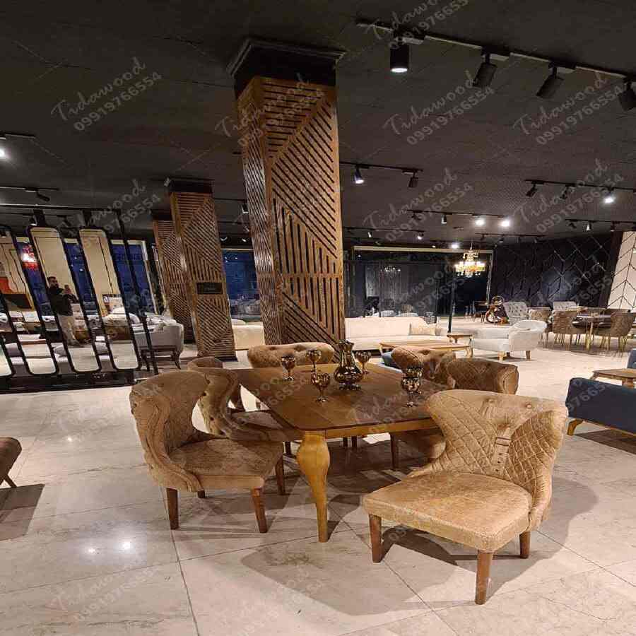 چیدمان صندلی در دیزاین میز ناهار خوری مینیمال